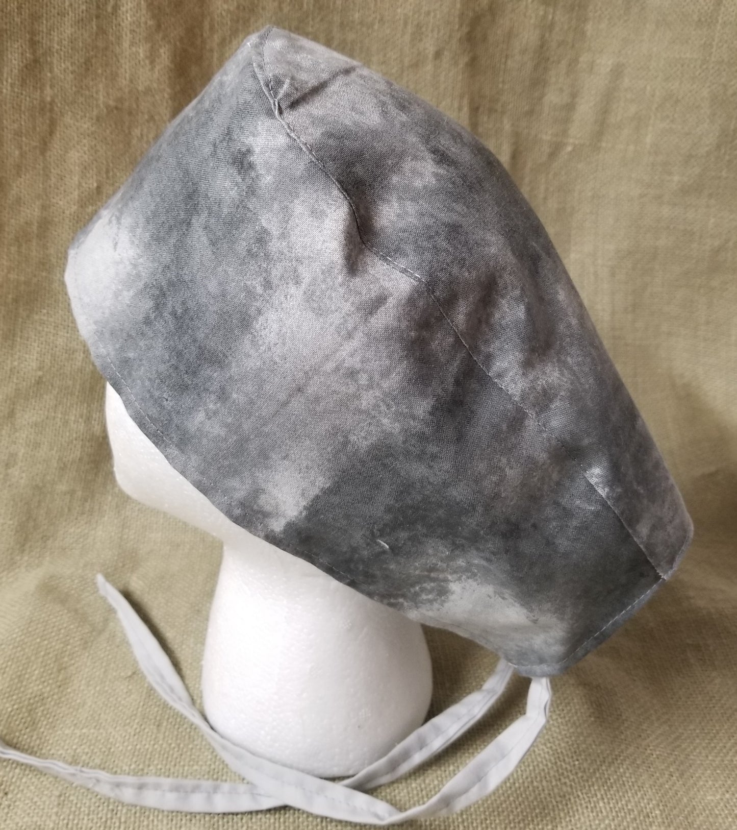 Grey Marble Surgical Medical Scrub Cap