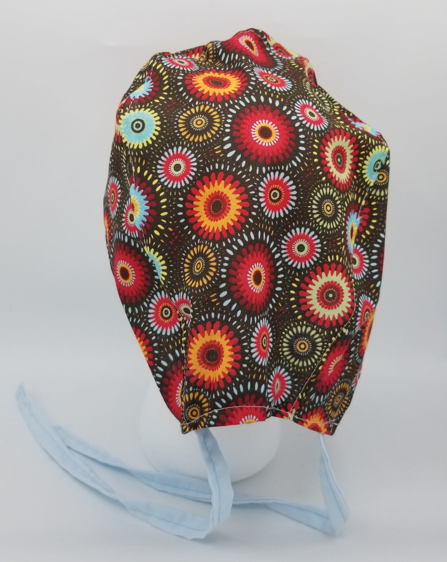 Brown Medallion Surgical Medical Scrub Cap