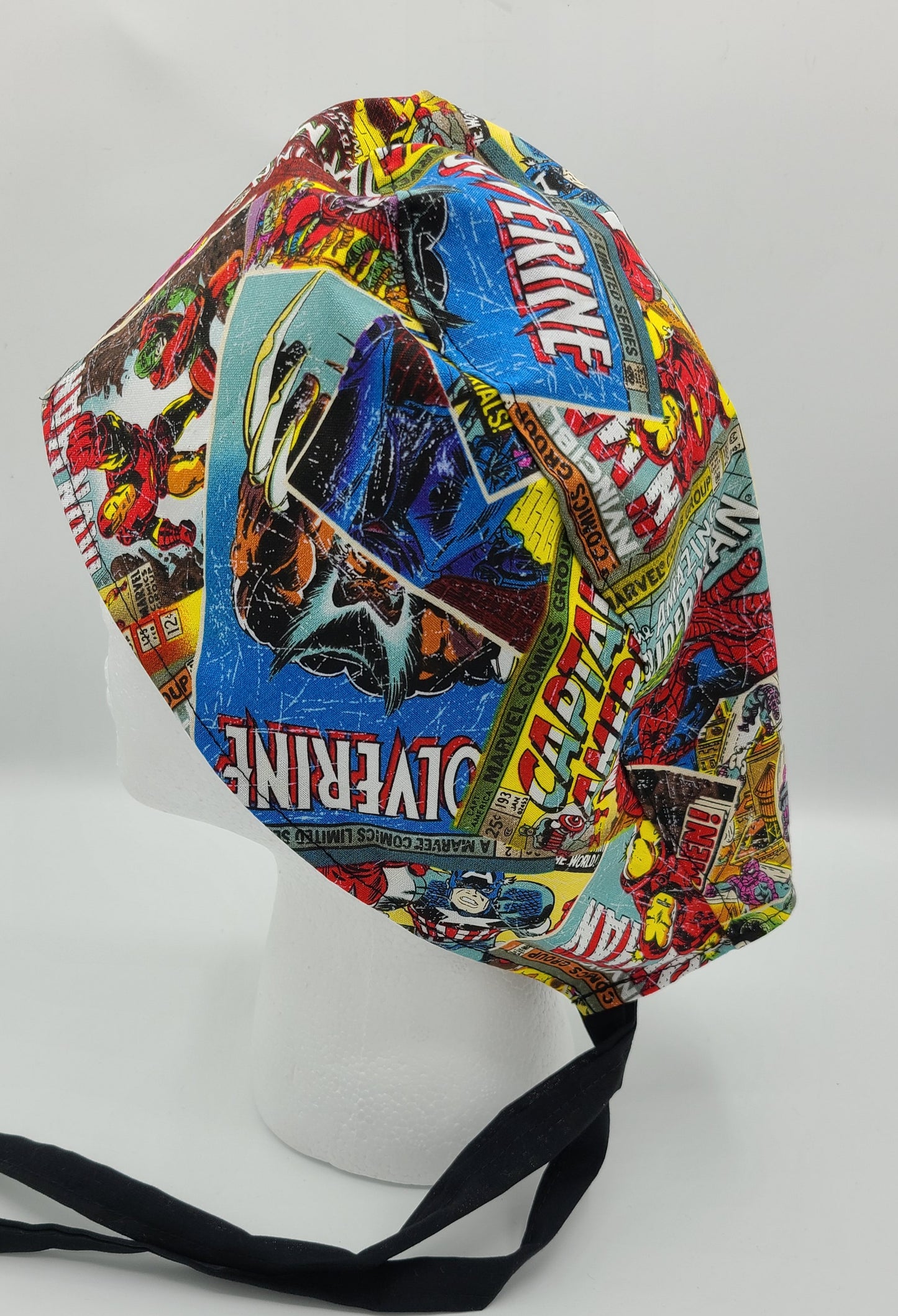 Marvel Comic Book Retro Super Hero Surgical Medical Scrub Cap