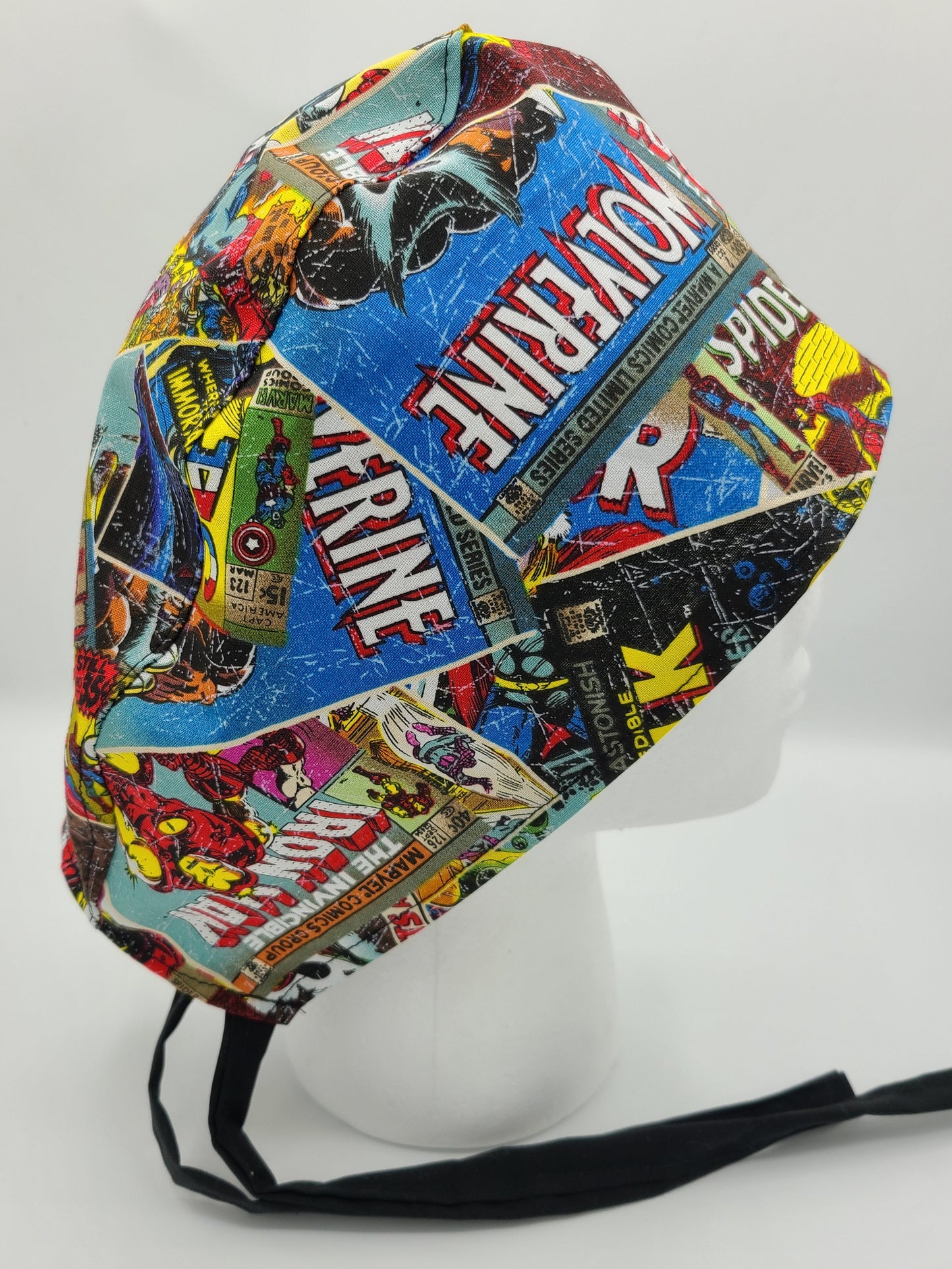 Marvel Comic Book Retro Super Hero Surgical Medical Scrub Cap