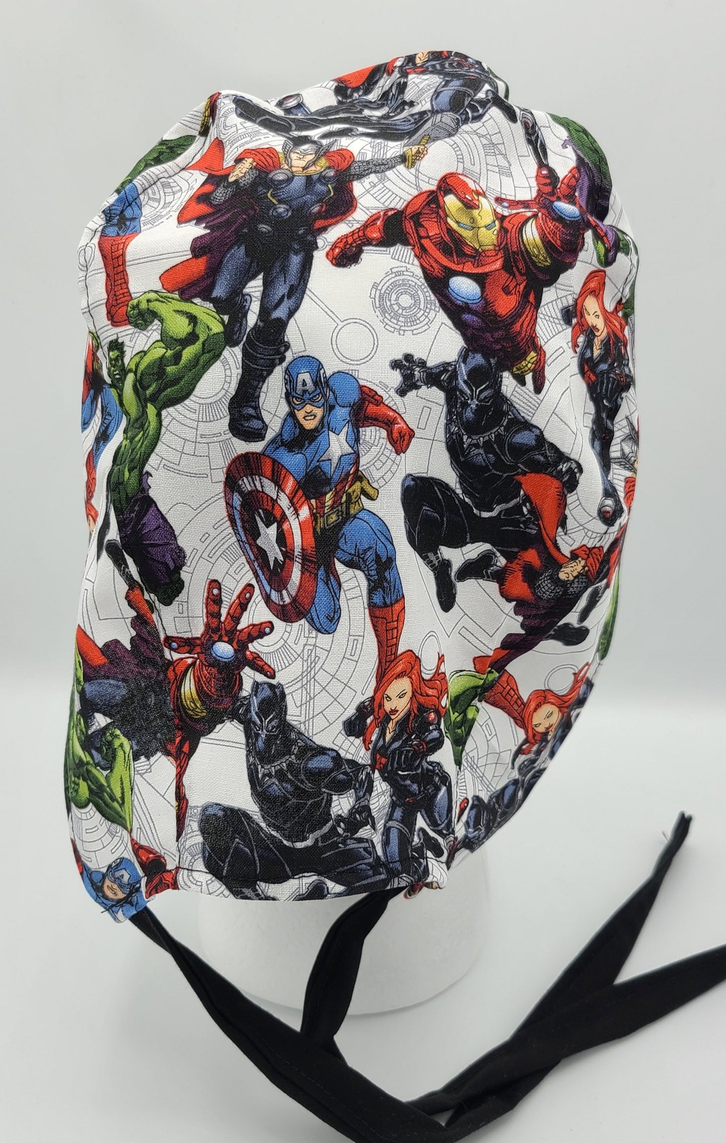 Marvel Comic Book Avenger Super Hero Surgical Medical Scrub Cap