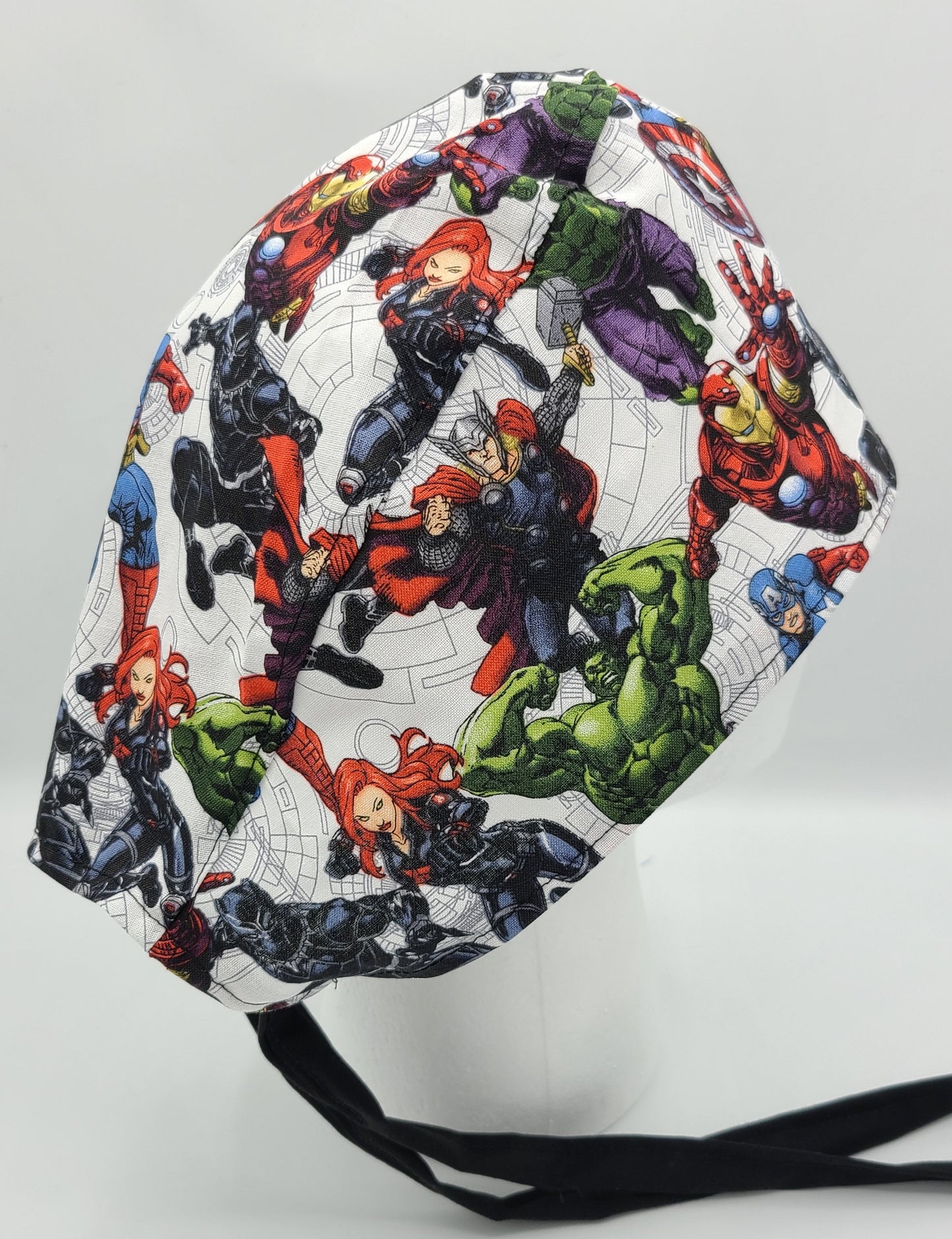 Marvel Comic Book Avenger Super Hero Surgical Medical Scrub Cap