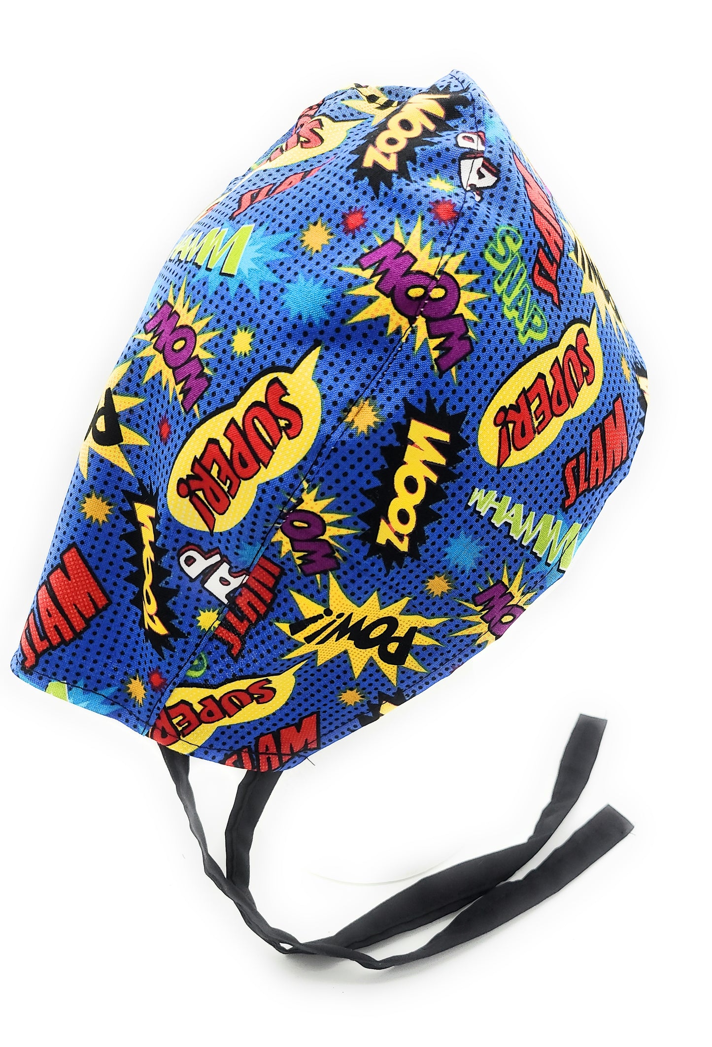 Comic Book Super POW Hero Surgical Medical Scrub Cap