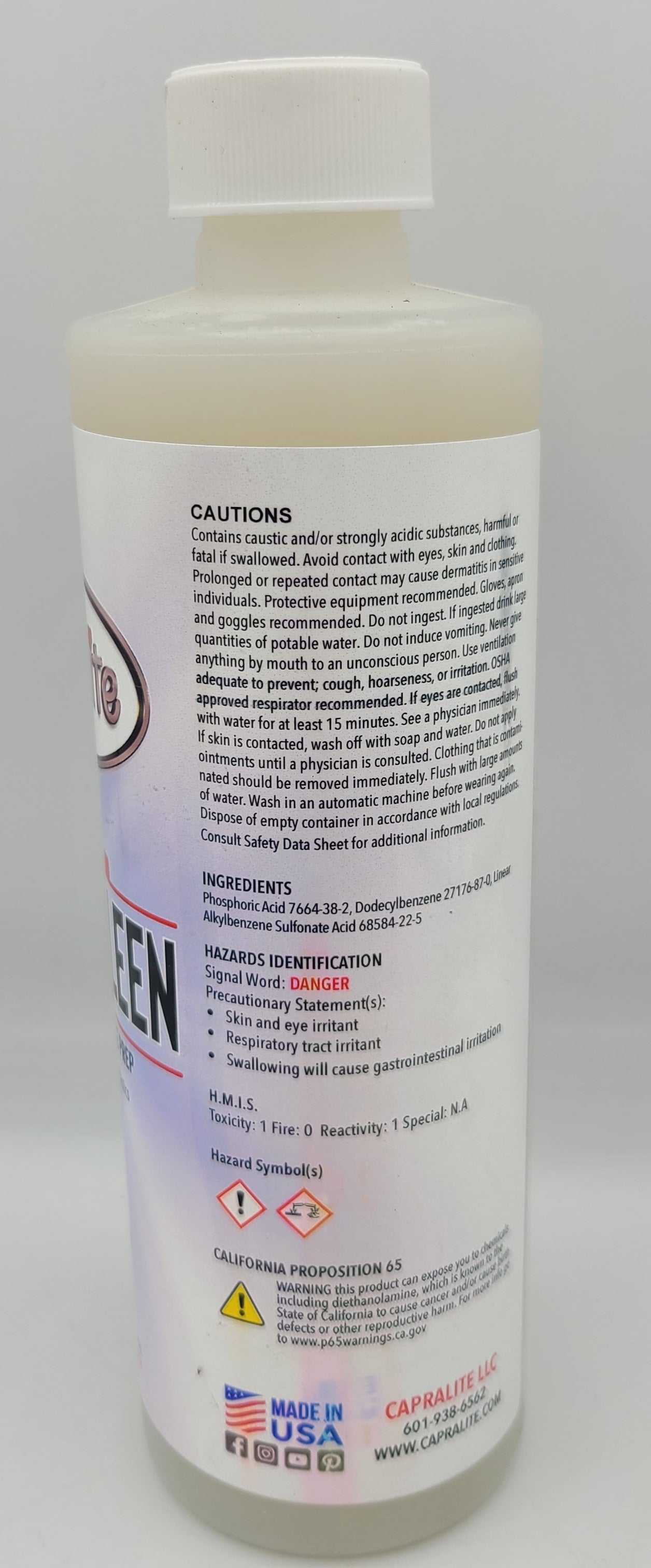 Capra-Kleen 16 oz Acid based Cleaner