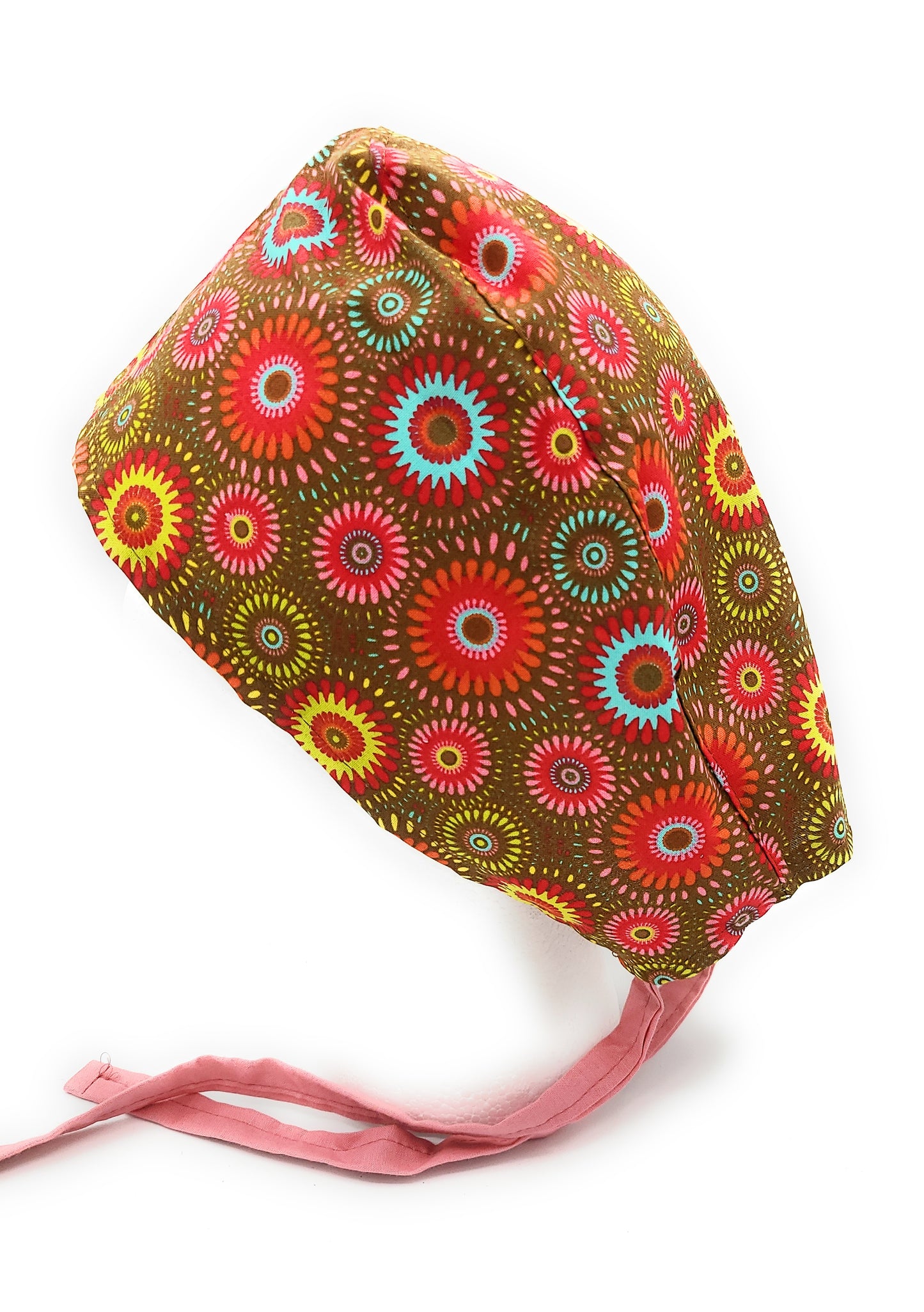 Brown Medallion Surgical Medical Scrub Cap