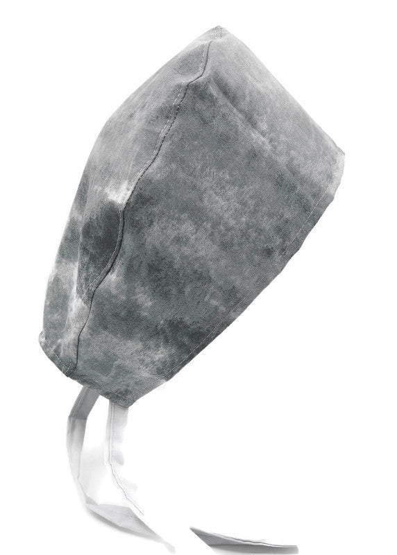 Grey Marble Surgical Medical Scrub Cap