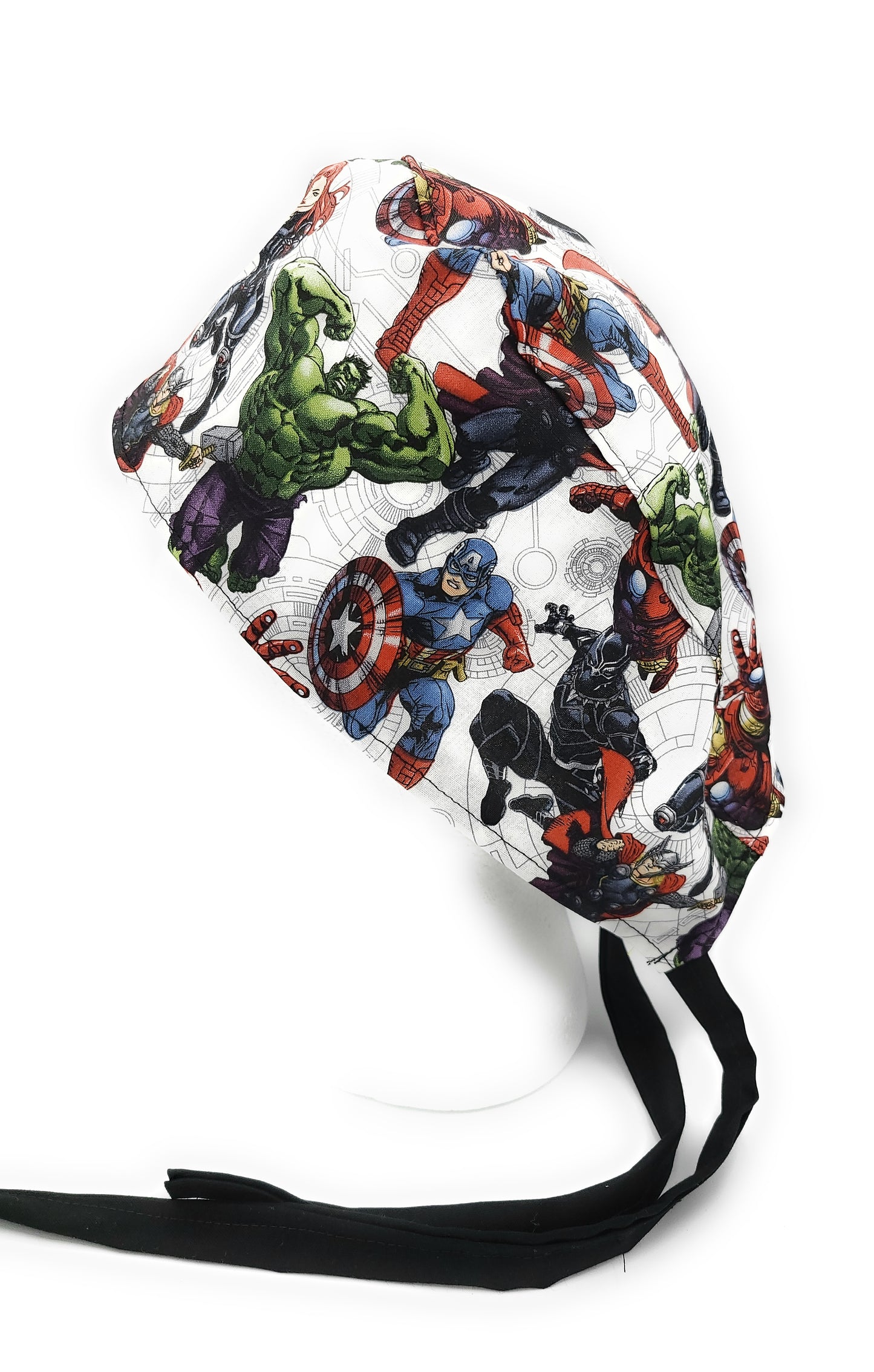 Marvel Comic Book Avenger Super Hero Surgical Medical Scrub Cap