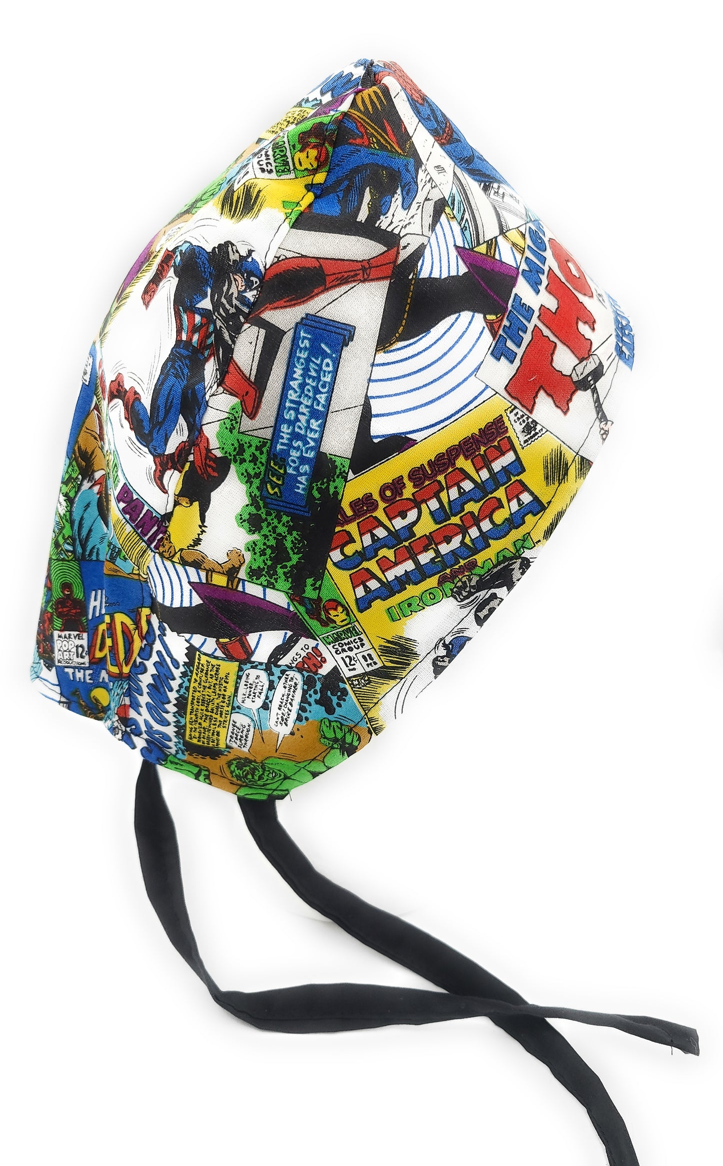 Marvel Comic Book Retro Super Hero Surgical Medical Scrub Cap