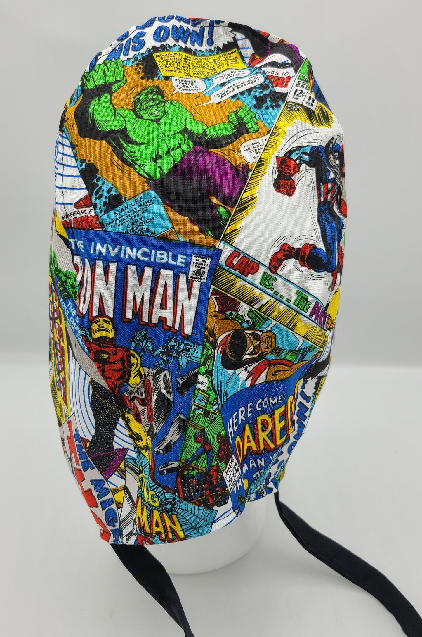 Marvel Comic Book Retro Super Hero Surgical Medical Scrub Cap