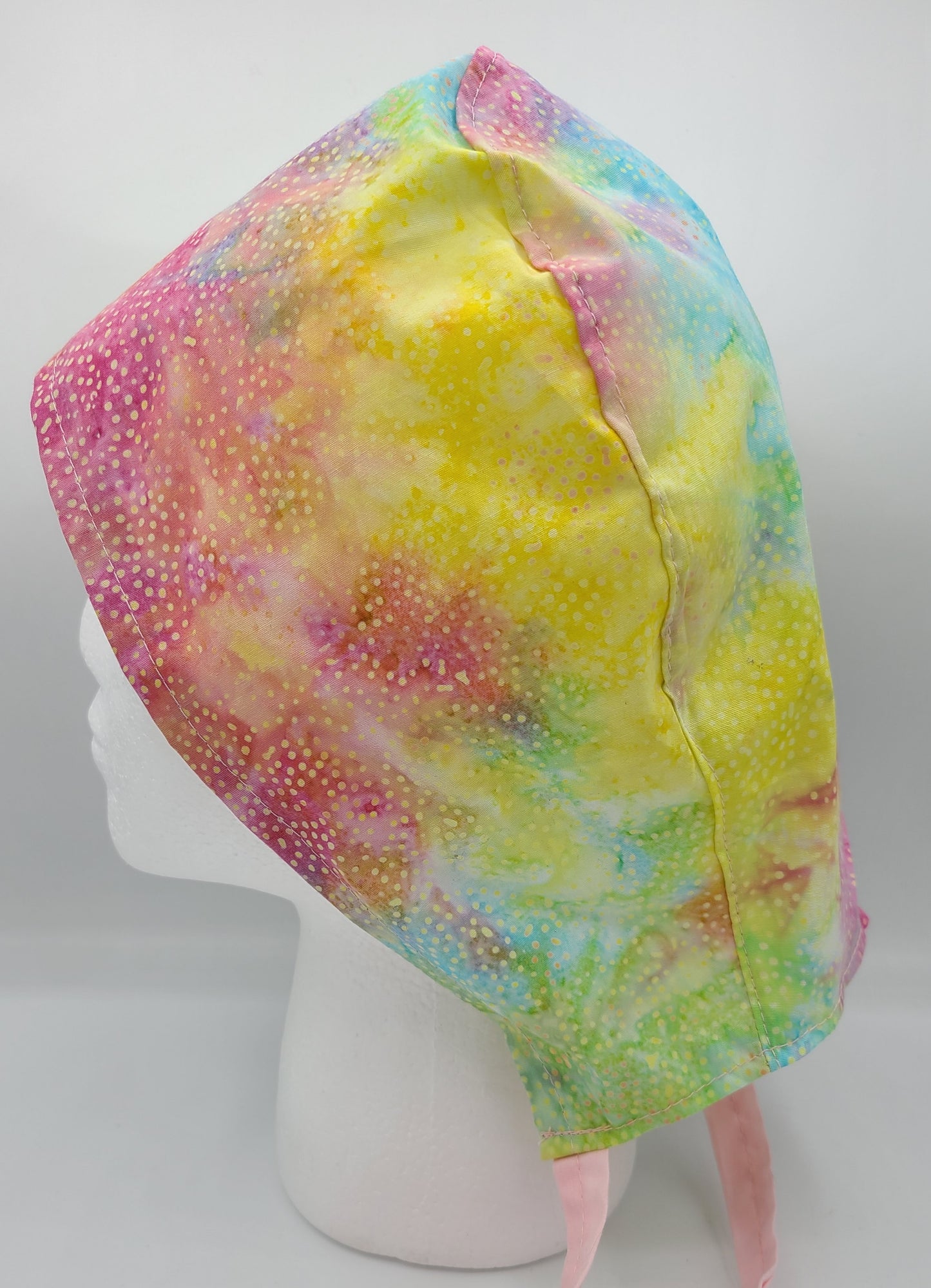 Indonesian Batik Small Dots Surgical Medical Scrub Cap