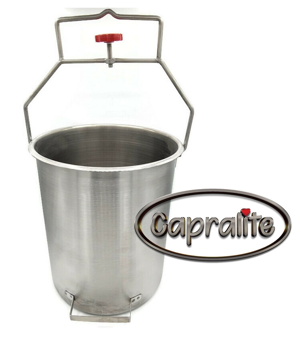 3 Gallon Stainless Steel Bucket and Lid, One or Two Goat