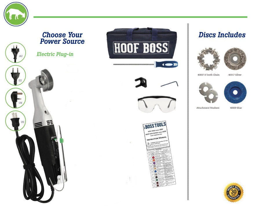 HOOF BOSS Basic Goat Hoof Trimming Set Plug-in Only