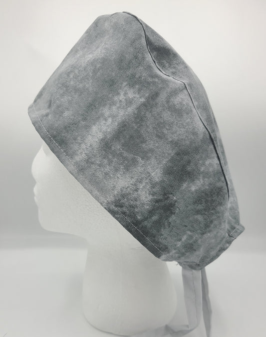 Grey Marble Surgical Medical Scrub Cap