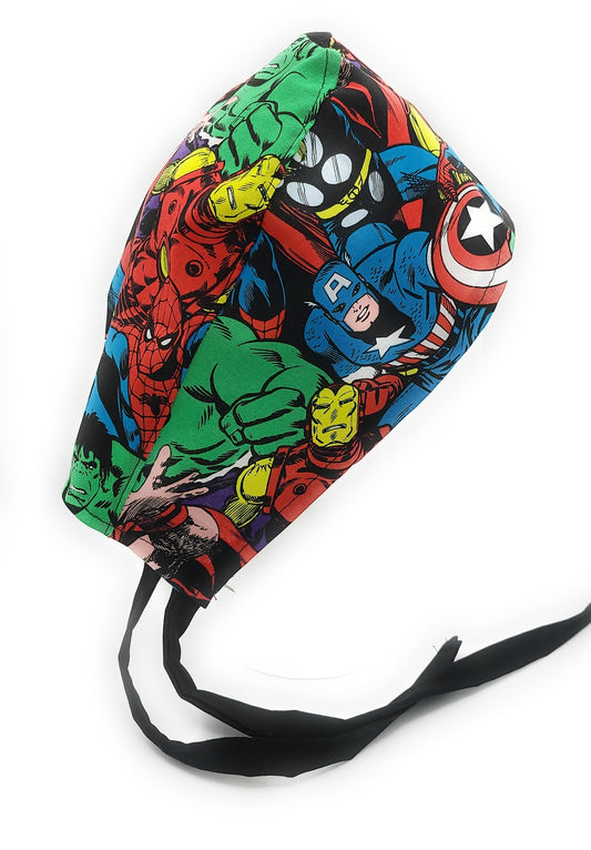 Marvel Chararcters Comic Book Avenger Super Hero Surgical Medical Scrub Cap