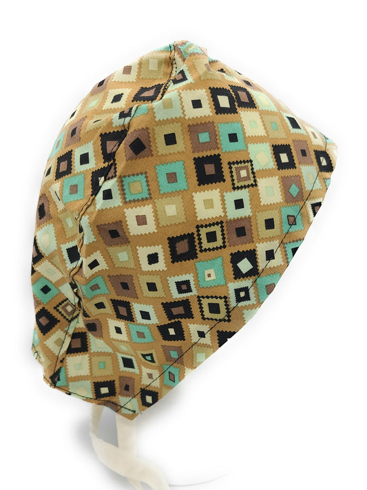 South Western Tan Surgical Medical Scrub Cap