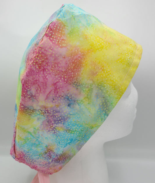 Indonesian Batik Small Dots Surgical Medical Scrub Cap