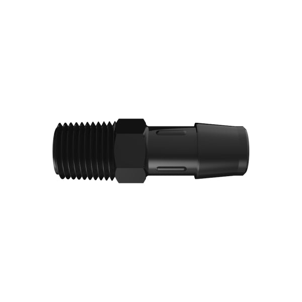 1/4 inch Black Straight Fitting – Capralite