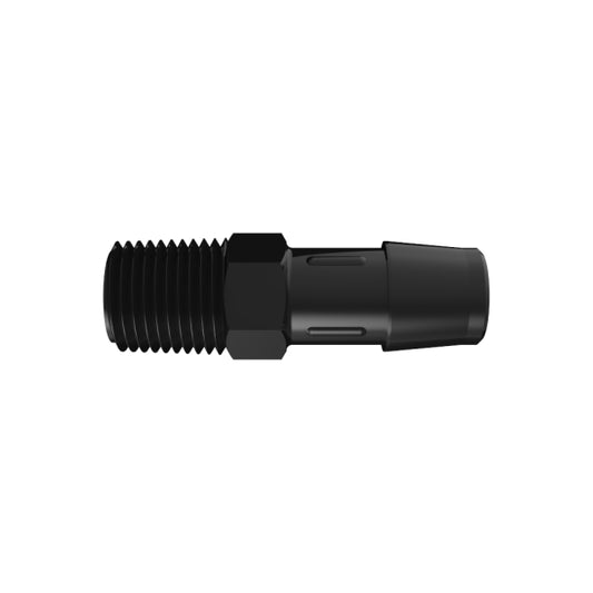 1/4 inch Black Straight Fitting