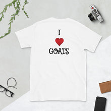 Load image into Gallery viewer, &quot;I Heart Goats&quot;  T-Shirt Stacked Swirl Design
