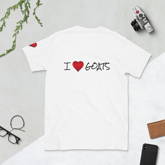 "I Heart Goats" T-Shirt Inline Graffiti Design