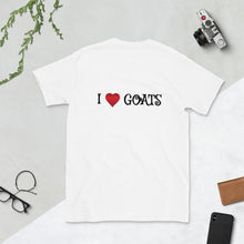 Load image into Gallery viewer, &quot;I Heart Goats&quot;  T-Shirt Inline Swirl Design

